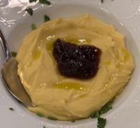 Fava beans with caramelized onion