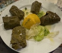 Stuffed grape leaves