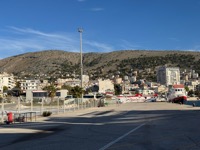 Entering Sarandë from ship