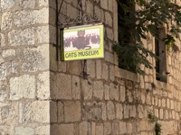 Kotor Cats Museum sign