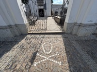 In front of Sedlec Ossuary