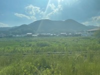 View from train from Iwami to Tottori