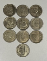 Ten Peruvian Sol designs