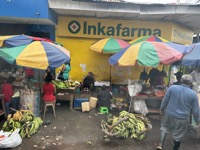 Part of a large market in Iquitos