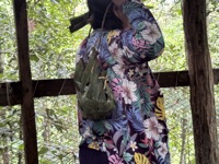 Backpack made from leaves