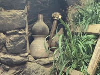 Pots in Incan house