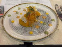 Sumaq lunch: Causa Filled With Chicken Breast In Two Textures