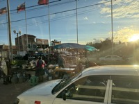Market seen from van