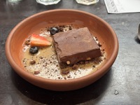 Lunch at Pachapapa: Chocolate turron